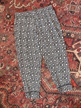 Stella McCartney Blue and White Printed Silk Pajama Pants